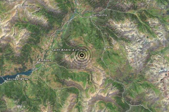 SCOSSA DI TERREMOTO in Francia avvertita anche in provincia di Imperia: nella zona di Vars a 10 km di profondità. Magnitudo 5° della scala Richter SCOSSA DI TERREMOTO in Francia avvertita anche in provincia di Imperia: nella zona di Vars a 10 km di profondità. Magnitudo 5° della scala Richter