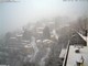 La nevicata di questa mattina a Triora nella webcam della Sistel
