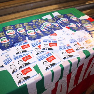 Sanremo: la coalizione di centro destra ha chiuso la campagna elettorale per il no al referendum