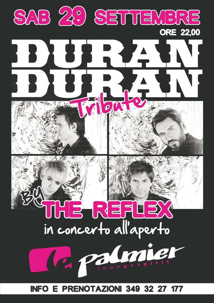 Bordighera: grande attesa per il concerto dei Reflex a 'Le Palmier, si balla e si canta con la cover band dei Duran Duran