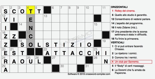Il cruciverba di Repubblica Il cruciverba di Repubblica
