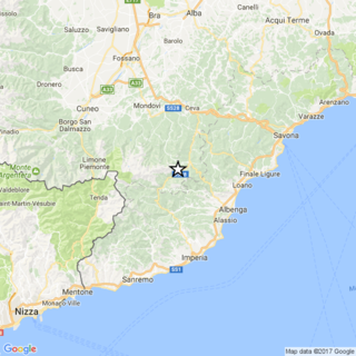 Lieve scossa di terremoto (magnitudo 2,3) questa notte al confine tra le province di Cuneo ed Imperia
