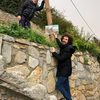 Bordighera: affisse tre nuove targhe dall'Associazione BordiEventi sul Sentiero del Beodo