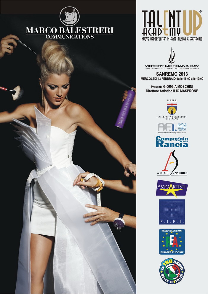 Sanremo: il 13 gennaio al Victory, l'evento-concorso 'Talent Up Academy' Sanremo: il 13 gennaio al Victory, l'evento-concorso 'Talent Up Academy'