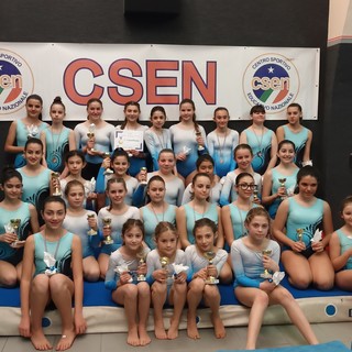 Vallecrosia: sabato scorso quasi 100 atlete alla seconda prova del trofeo Csen di Ginnastica (Foto)