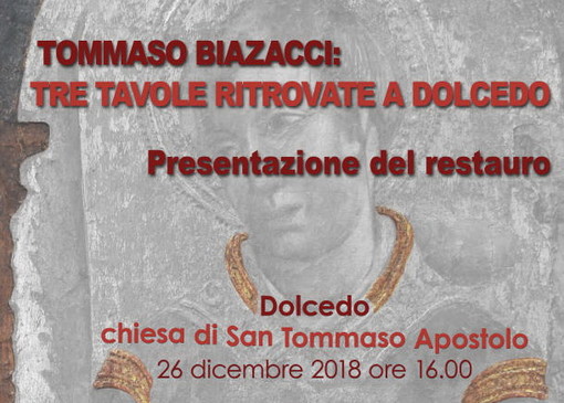 Docedo: tre tavole di Tommaso Biazacci, fortunoso ritrovamento sull'armadio della Sacrestia in Chiesa Docedo: tre tavole di Tommaso Biazacci, fortunoso ritrovamento sull'armadio della Sacrestia in Chiesa