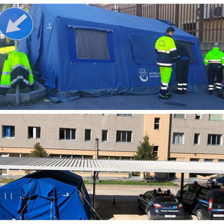 Arrivate di fronte alle carceri di Imperia e Sanremo le tende per il 'triage' per eventuali detenuti da zone a rischio (Foto) Arrivate di fronte alle carceri di Imperia e Sanremo le tende per il 'triage' per eventuali detenuti da zone a rischio (Foto)