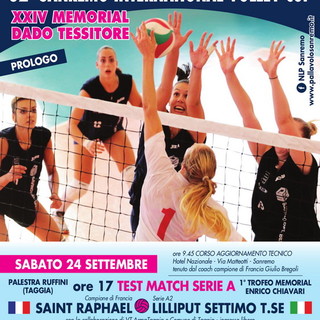 Volley: una sfida di Serie A e tre tornei giovanili per la 32a Sanremo Cup Dado Tessitore