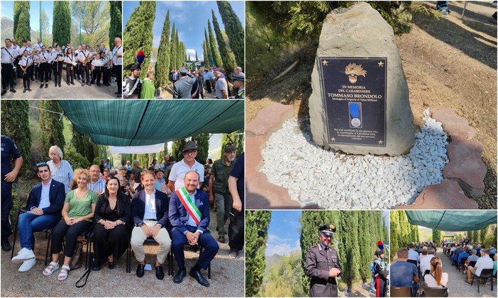 Raduno alpino a Sant'Antunin, Ventimiglia ricorda il carabiniere Tommaso Brondolo (Foto e video)