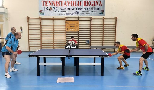 Tennistavolo: tutti i risultati dei campionati regionali e interprovinciali, Regina Sanremo su e giù