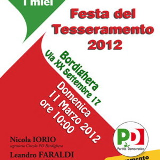 Bordighera: domenica 11 marzo la festa per l'apertura della campagna del tesseramento