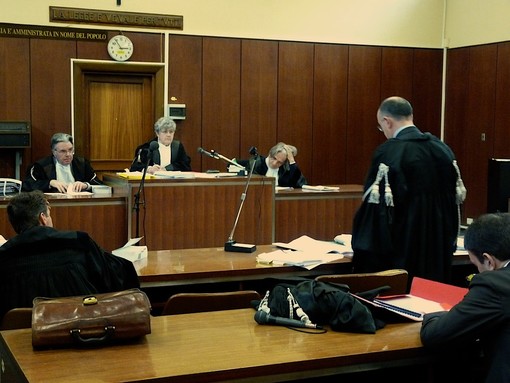 Nella galleria alcuni momenti del processo Bianchi - Moccia al tribunale di Sanremo