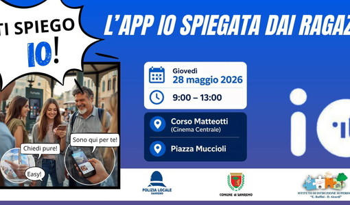 Sanremo promuove l’app IO con gli studenti del Ruffini Aicardi: incontri, assistenza e servizi digitali Sanremo promuove l’app IO con gli studenti del Ruffini Aicardi: incontri, assistenza e servizi digitali