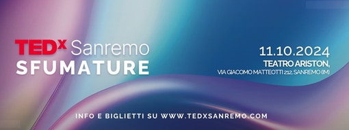 Sanremo: l'11 ottobre al Teatro Ariston l'evento di comunicazione e divulgazione culturale 'TEDx' Sanremo: l'11 ottobre al Teatro Ariston l'evento di comunicazione e divulgazione culturale 'TEDx'