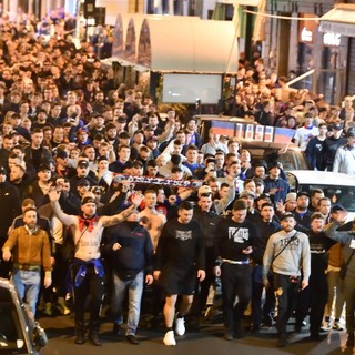 I tifosi del Basilea a Sanremo