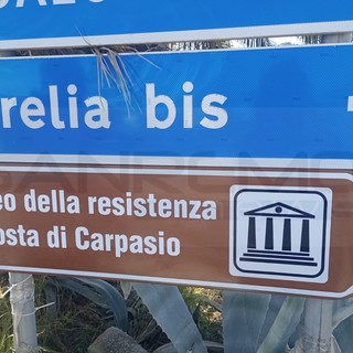 Arma di Taggia. ripulito il cartello del 'Museo della Resistenza', Amelia Narciso "Un intervento da Partigiani" Arma di Taggia. ripulito il cartello del 'Museo della Resistenza', Amelia Narciso "Un intervento da Partigiani"