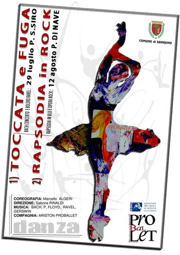 Sanremo: la compagnia di balletto Ariston Proballet protagonista di due serate in Piazza San Siro e a Pian di Nave