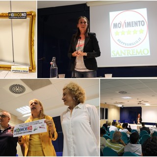 L’europarlamentare Tiziana Beghin (M5S) a Sanremo per parlare di mercati internazionali, salute e lavoro: “Cavilli che soddisfano qualcuno ma lasciano a bocca asciutta i cittadini” (foto e videointerviste)
