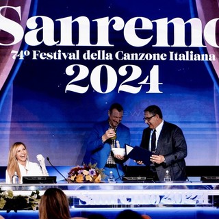 Le immagini dalla sala stampa del Teatro Ariston (foto Duilio Rizzo)