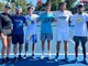 Atleti e tecnici del Piatti Tennis Center in Australia. Da sinistra: Ela Nala Milic, Dragoljub Kladarin (preparatore atletico), Lorenzo Carboni, Andrii Zimnokh, Gianluigi Quinzi (coach) e Manas Dhamne