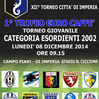 Calcio giovanile: lunedì prossimo ad Imperia la 1a edizione del trofeo 'Eurocaffè' per Esordienti