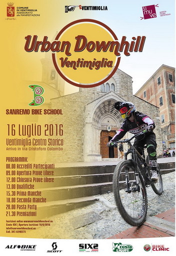 Dopo Imperia e Sanremo anche Ventimiglia avrà la sua Urban Downhill: appuntamento al 16 luglio