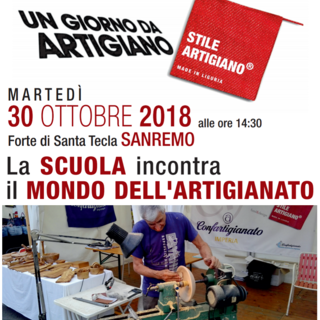 Sanremo: domani a Santa Tecla l’anticipazione di stile artigiano con ‘Un giorno da artigiano’ per i bambini