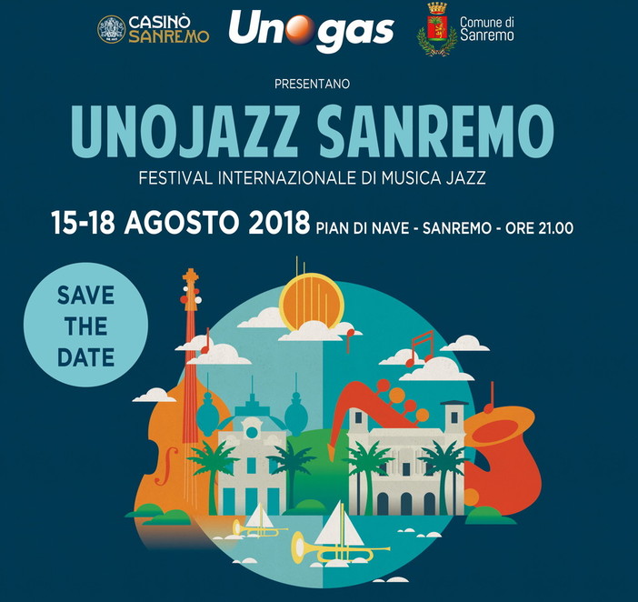 Sanremo: tutto pronto per 'UnoJazz 2018' la rassegna internazionale che si svolge dal 15 al 18 agosto Sanremo: tutto pronto per 'UnoJazz 2018' la rassegna internazionale che si svolge dal 15 al 18 agosto
