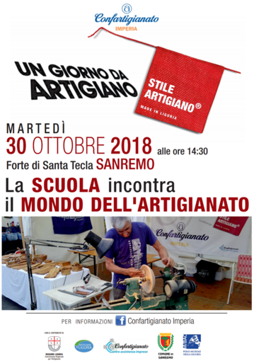 Sanremo: domani a Santa Tecla l’anticipazione di stile artigiano con ‘Un giorno da artigiano’ per i bambini Sanremo: domani a Santa Tecla l’anticipazione di stile artigiano con ‘Un giorno da artigiano’ per i bambini