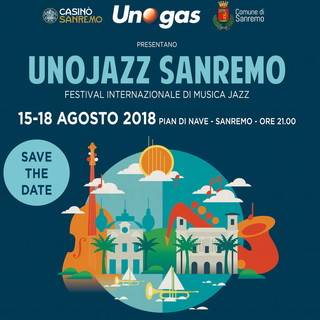 Sanremo: tutto pronto per 'UnoJazz 2018' la rassegna internazionale che si svolge dal 15 al 18 agosto Sanremo: tutto pronto per 'UnoJazz 2018' la rassegna internazionale che si svolge dal 15 al 18 agosto