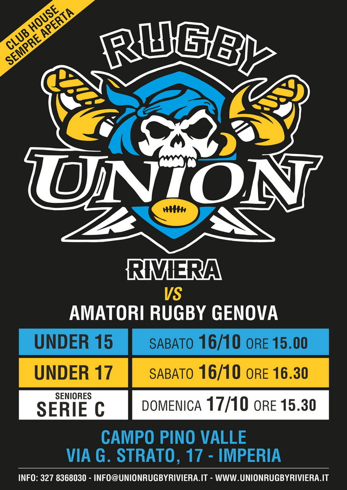 L’ottobrata della Union Rugby Riviera: triplo confronto con gli Amatori Genova