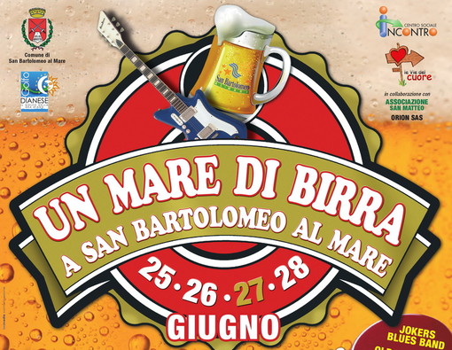San Bartolomeo al Mare: un evento che si annuncia come una vera e propria festa di inizio estate: meno uno a 'Un Mare di Birra'