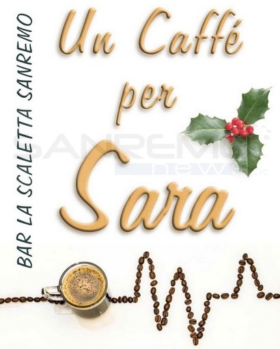 Sanremo: 'Un caffè per Sara', iniziativa di solidarietà del bar 'La Scaletta' per aiutare Sara Lucà