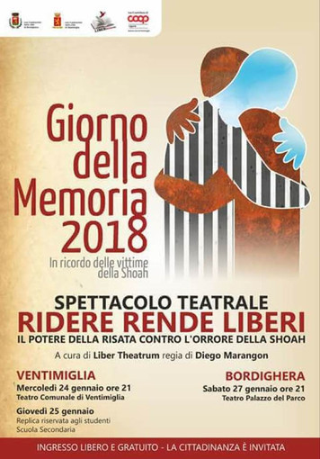 Sabato a Bordighera duplice appuntamento con La Giornata della Memoria