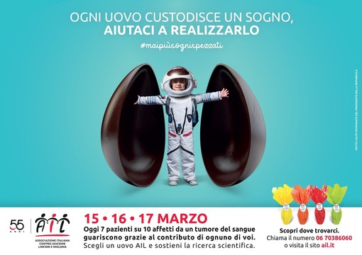 Sanremo: in piazza Colombo fino a domenica la vendita delle uova di Pasqua per l'Ail Sanremo: in piazza Colombo fino a domenica la vendita delle uova di Pasqua per l'Ail