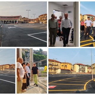 Ventimiglia apre il nuovo parcheggio Eiffel, Di Muro: "E' centrale e gratuito" (Foto e video)