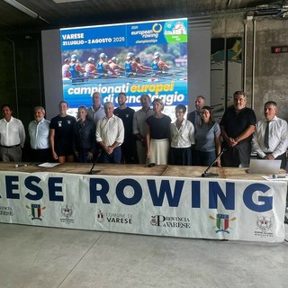 Le istituzioni questa mattina nella sede della Canottieri Varese per l'ultima conferenza stampa di presentazione degli Europei di canottaggio di Varese Le istituzioni questa mattina nella sede della Canottieri Varese per l'ultima conferenza stampa di presentazione degli Europei di canottaggio di Varese