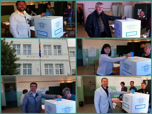 Bordighera: ecco il momento del voto per i 5 candidati alla poltrona di Sindaco di questa mattina