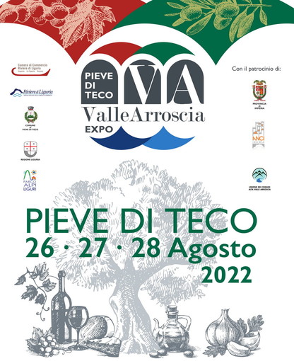 Pieve di Teco, da venerdì 26 a domenica 28 agosto: Valle Arroscia in festa con la vetrina di Expo