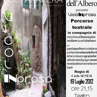 Costarainera: con 'Vicoli in Prosa' questa sera è di scena il 'teatro itinerante' Costarainera: con 'Vicoli in Prosa' questa sera è di scena il 'teatro itinerante'