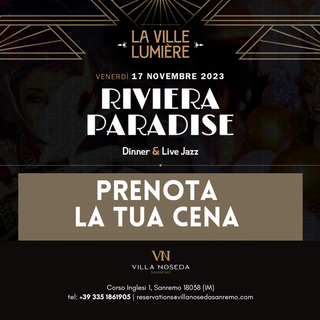 Villa Noseda Sanremo: Ogni venerdì cena con accompagnamento live Jazz