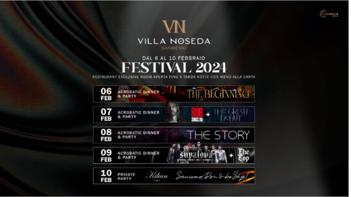 "Il Festival a Villa Noseda: Una Settimana di Dinner Show e Party imperdibili con special guest Bob Sinclar e Joe T Vannelli" "Il Festival a Villa Noseda: Una Settimana di Dinner Show e Party imperdibili con special guest Bob Sinclar e Joe T Vannelli"