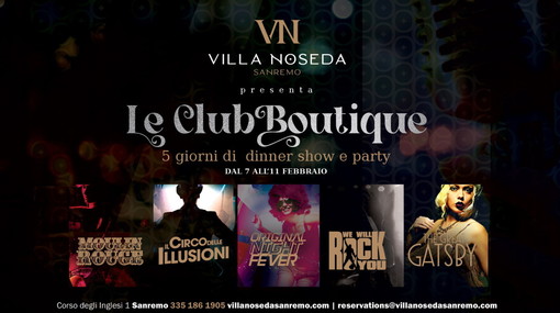 Gli eventi di Villa Noseda durante la settimana del Festival di Sanremo, ogni sera un appuntamento speciale
