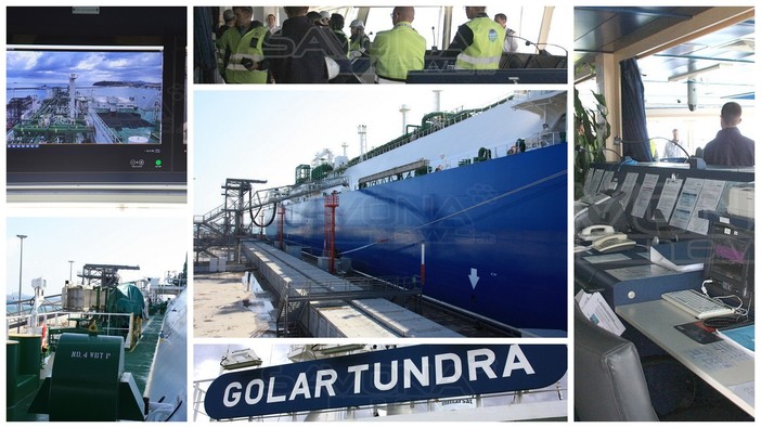 Viaggio dentro il rigassificatore Golar Tundra a Piombino. Snam: "Non ci sono rischi, né fonti di inquinamento che non possiamo gestire" (Foto e Video) Viaggio dentro il rigassificatore Golar Tundra a Piombino. Snam: "Non ci sono rischi, né fonti di inquinamento che non possiamo gestire" (Foto e Video)