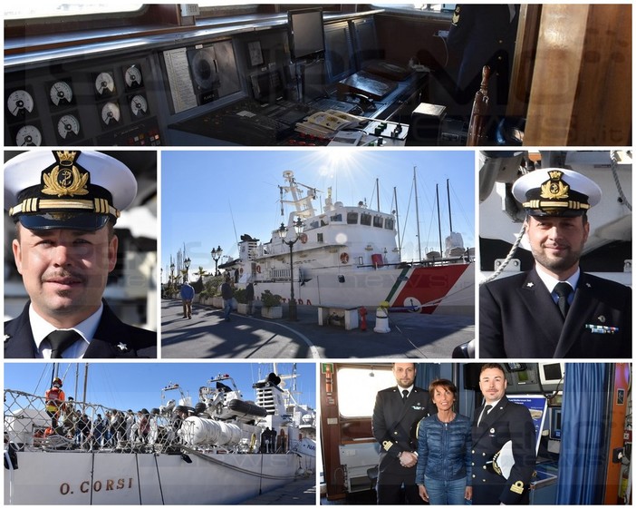 Sanremo: nel weekend dei fiori ecco nave 'Corsi' che si occupa di salvaguardia dell'ambiente (Foto e videoservizio)