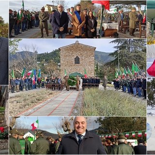Seborga ricorda Valerio Campagna, lapide in sua memoria posizionata vicino al Monumento degli Alpini (Foto e video)