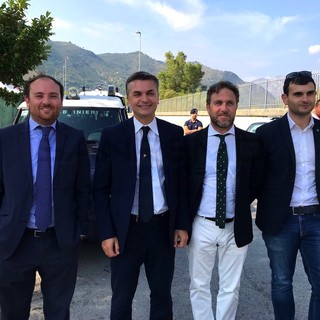 La delegazione della Lega Nord in visita al Parco Roja