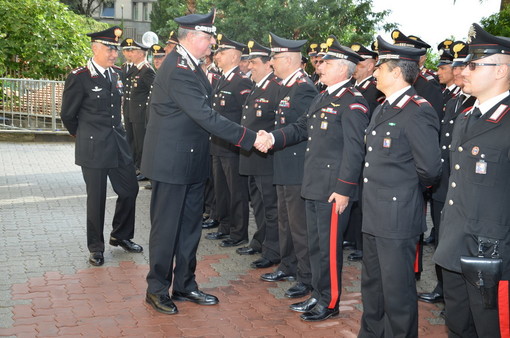 Imperia: visita del Generale di Divisione Enzo Fanelli questa mattina alla caserma dei Carabinieri 'Somaschini'