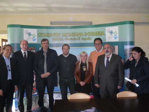 Visita del Presidente della Regione Claudio Burlando a Dolceacqua ed Apricale