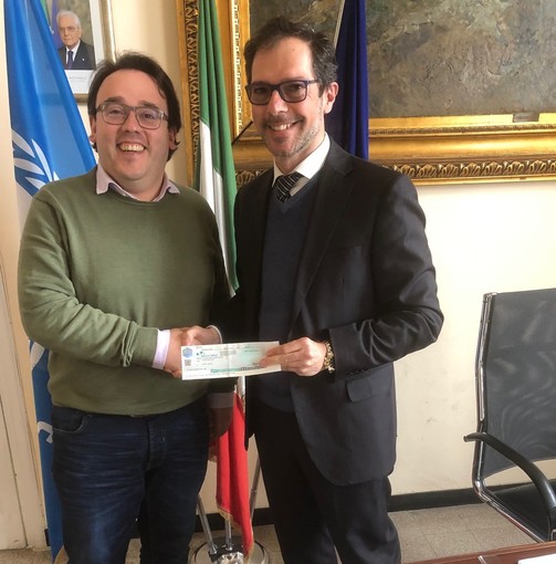 Il sindaco Vittorio Ingenito con Matteo Lupi Il sindaco Vittorio Ingenito con Matteo Lupi